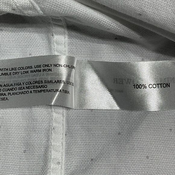 Denim & Flower White Polka Dot Button-Up Shirt M - Picture 8 of 9